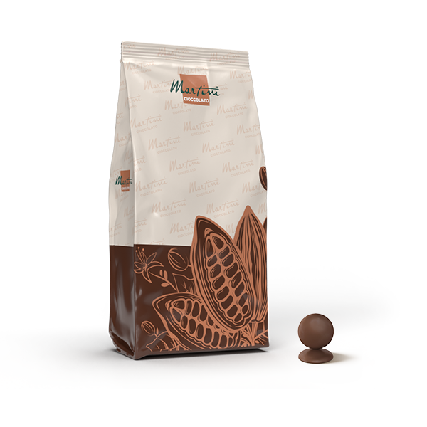 sacchetto cioccolato standard in dischi ariba latte  per cioccolatieri professionisti